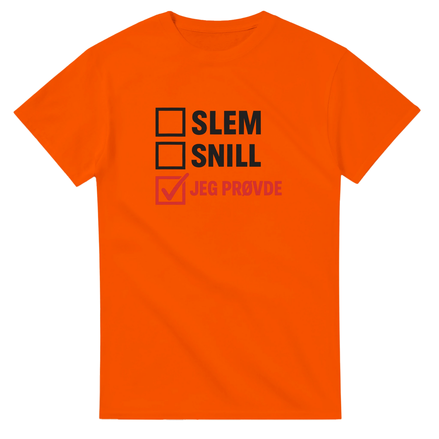 Jeg Prøvde -Morsom Tekstprint - Norsk design