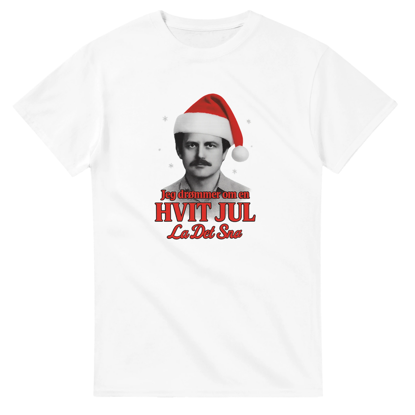 Jeg Drømmer Om En Hvit Jul -Morsom Tekstprint - Norsk design