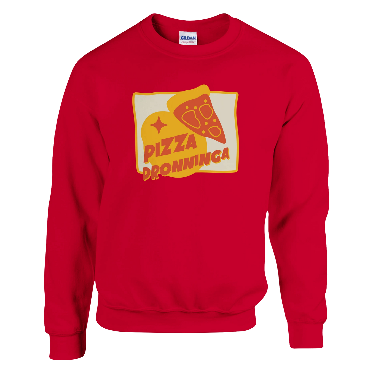 Pizza Dronninga -Morsom Tekstprint - Norsk design