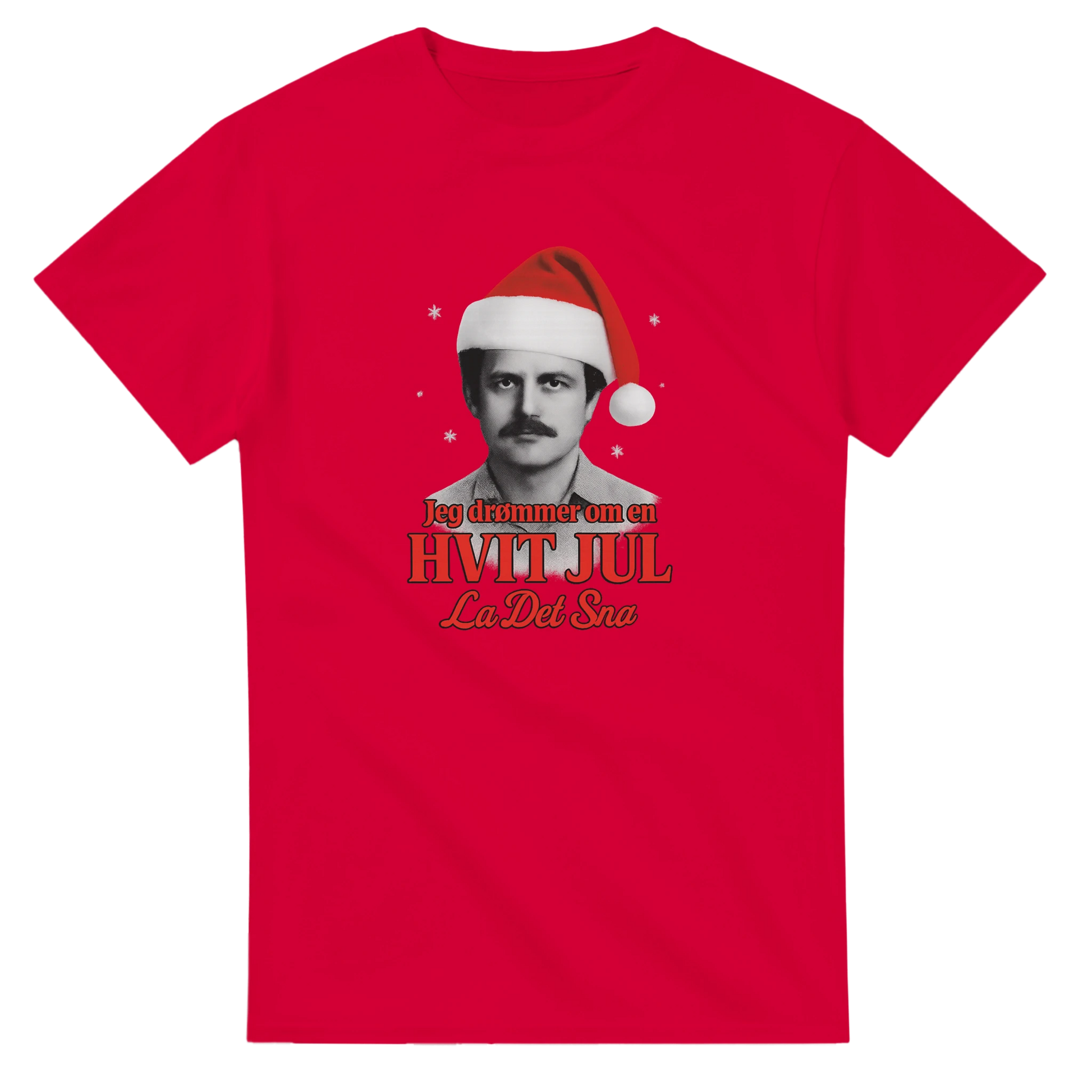 Jeg Drømmer Om En Hvit Jul -Morsom Tekstprint - Norsk design