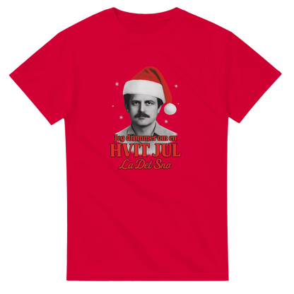 Jeg Drømmer Om En Hvit Jul -Morsom Tekstprint - Norsk design