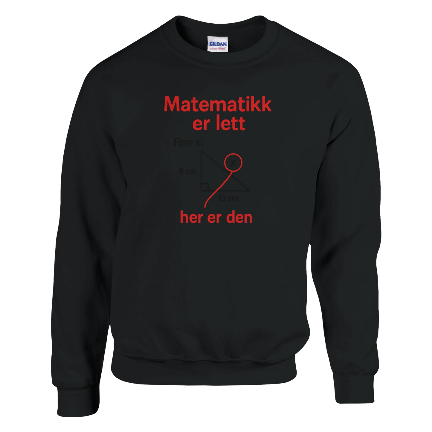 Matematikk Er Lett -Morsom Tekstprint - Norsk design