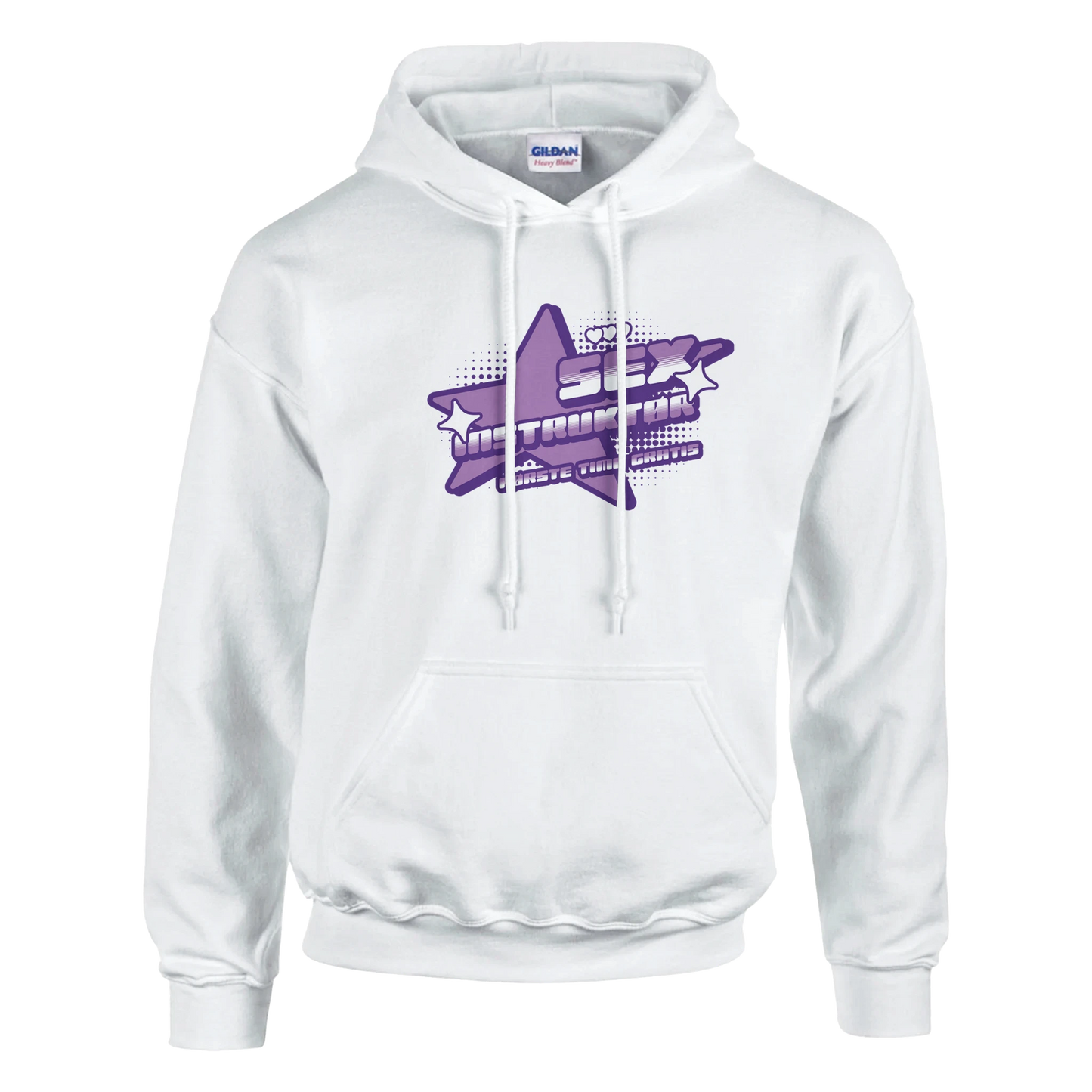 Sex Instruktør Første Time Gratis -Morsom Tekstprint - Norsk design