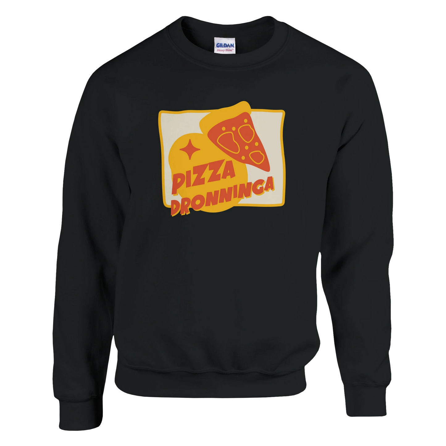 Pizza Dronninga -Morsom Tekstprint - Norsk design