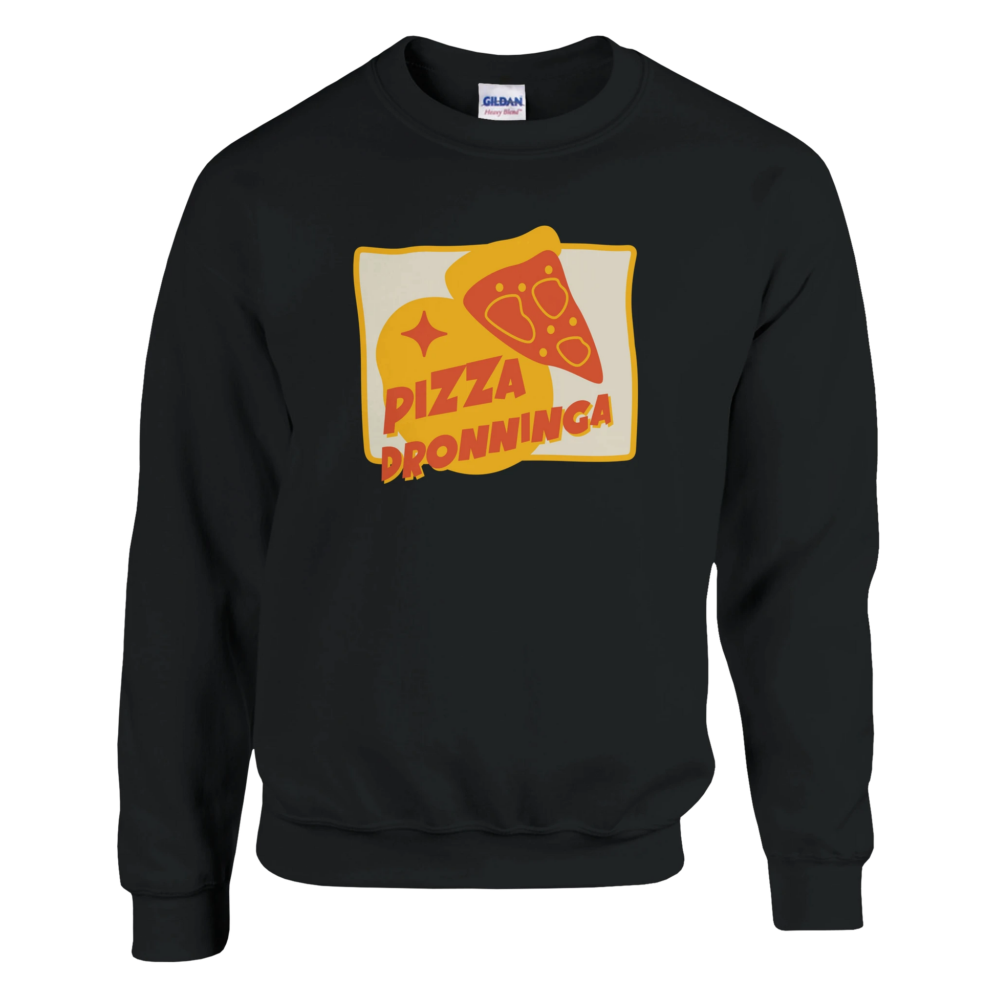 Pizza Dronninga -Morsom Tekstprint - Norsk design