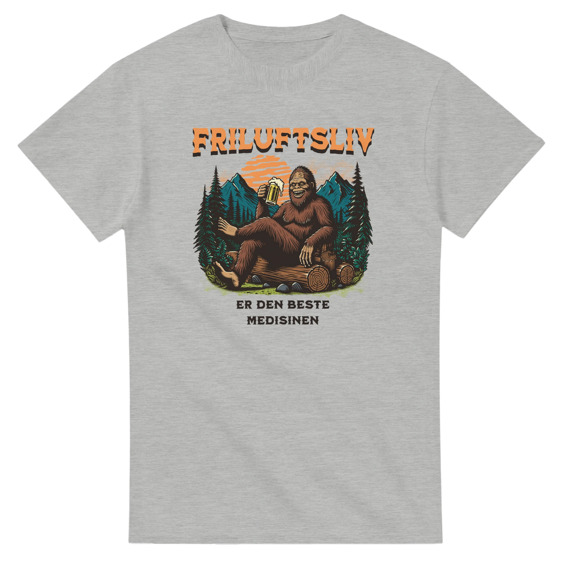 Friluftsliv er den beste medisinen -Morsom Tekstprint - Norsk design