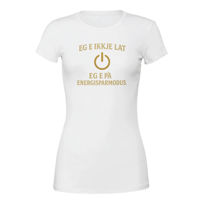 Eg e ikkje lat -Morsom Tekstprint - Norsk design