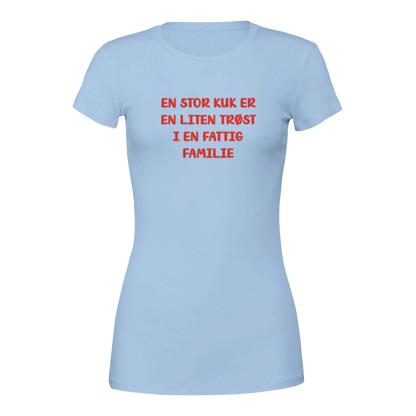 Fattig familie -Morsom Tekstprint - Norsk design