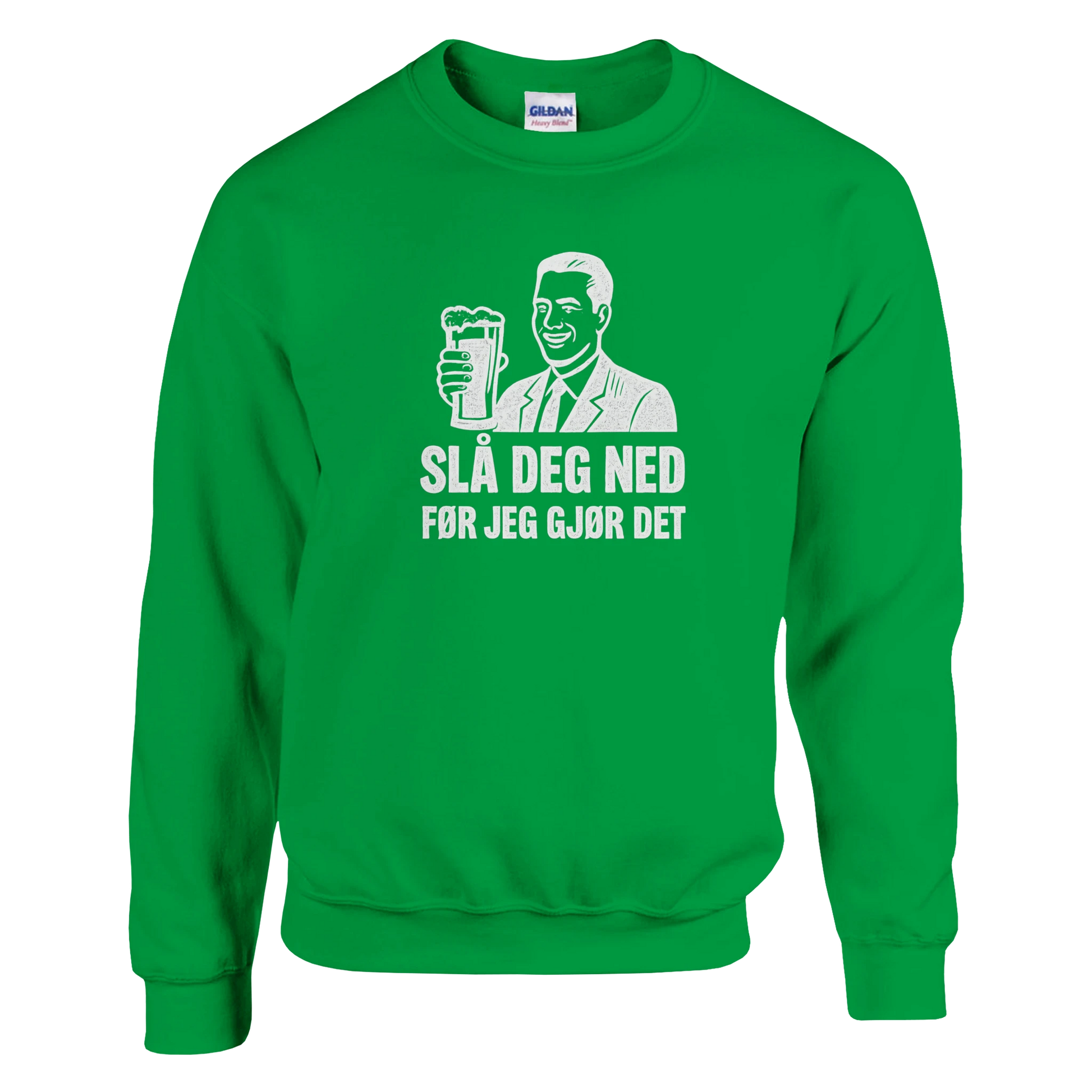 Slå Deg Ned Før Jeg Gjør Det -Morsom Tekstprint - Norsk design