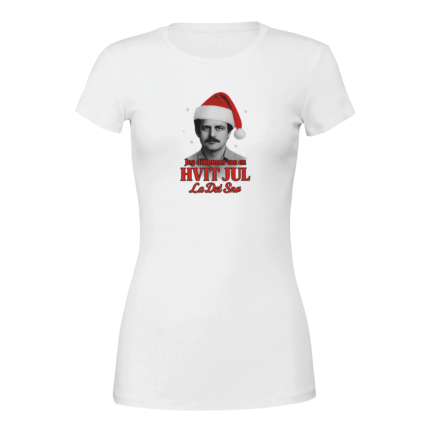 Jeg Drømmer Om En Hvit Jul -Morsom Tekstprint - Norsk design