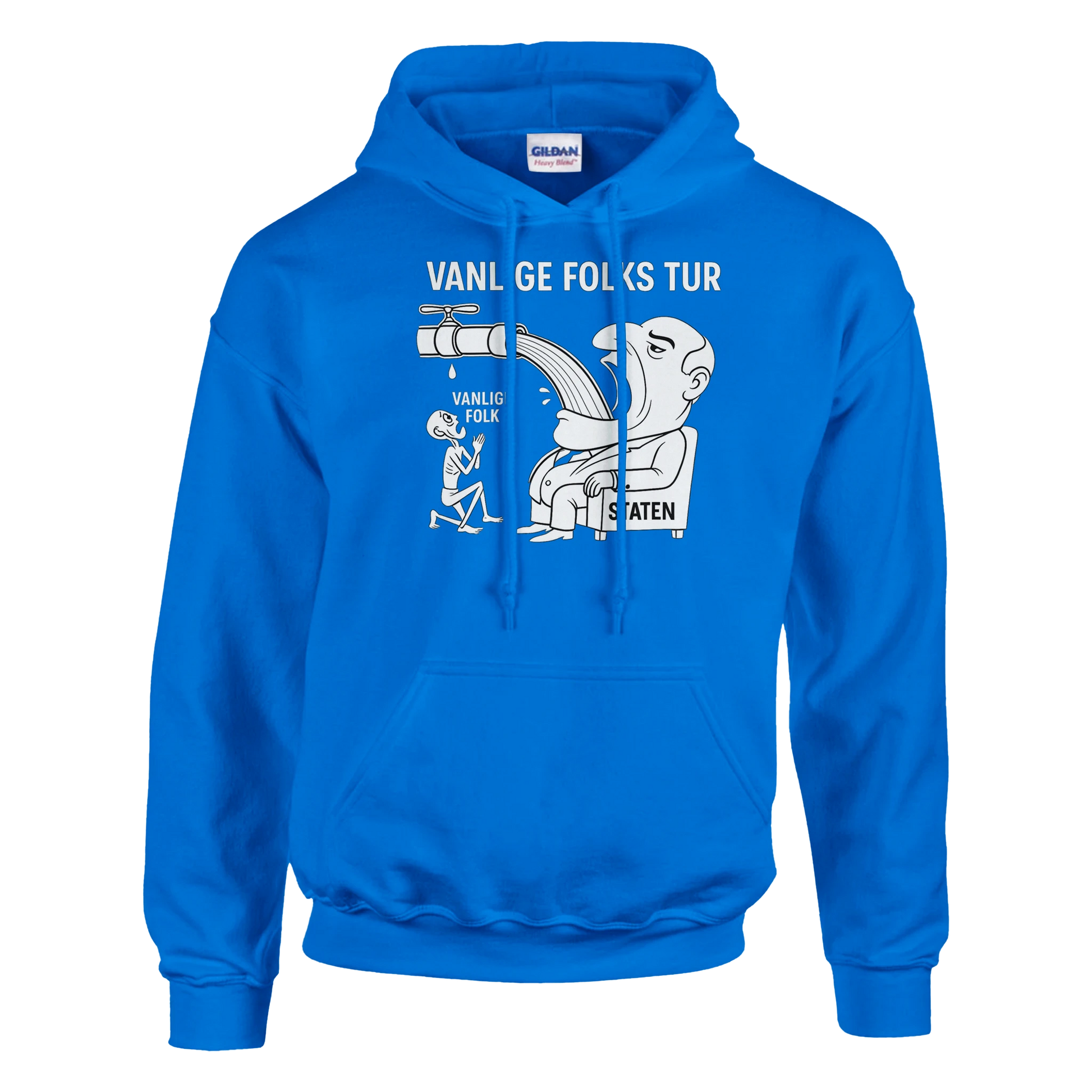 Vanlige Folks Tur -Morsom Tekstprint - Norsk design