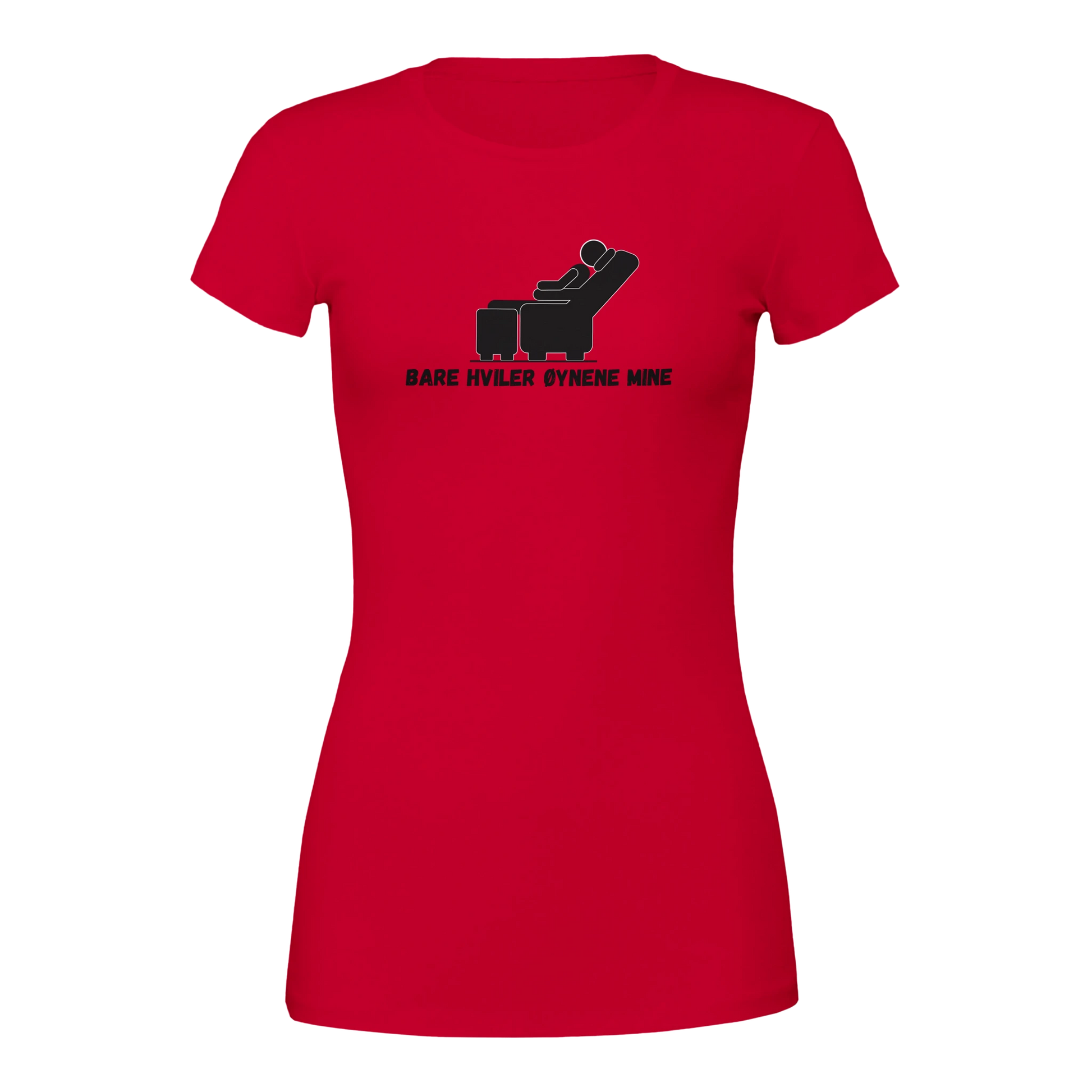 Bare Hviler Øynene Mine -Morsom Tekstprint - Norsk design