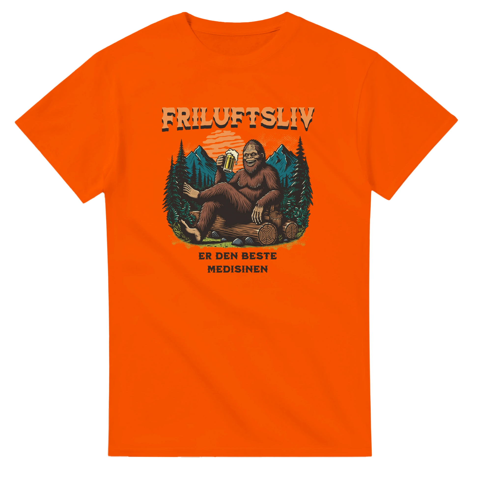 Friluftsliv er den beste medisinen -Morsom Tekstprint - Norsk design