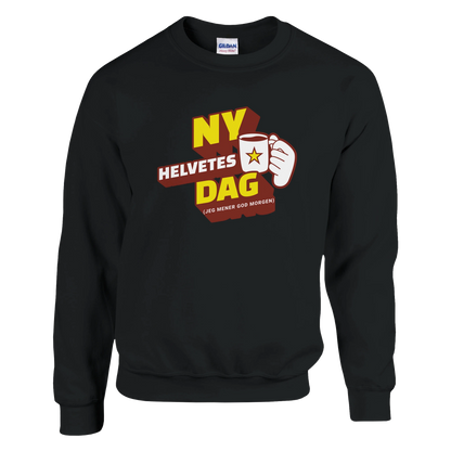 Ny Helvetes Dag -Morsom Tekstprint - Norsk design