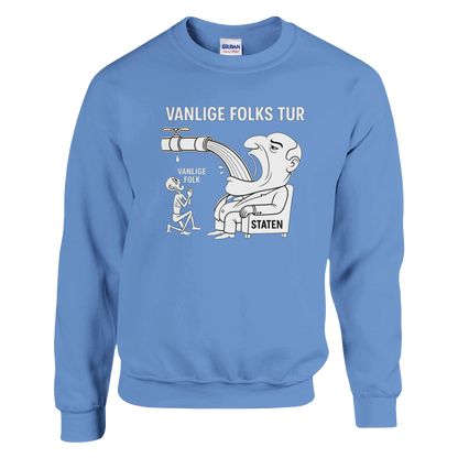 Vanlige Folks Tur -Morsom Tekstprint - Norsk design