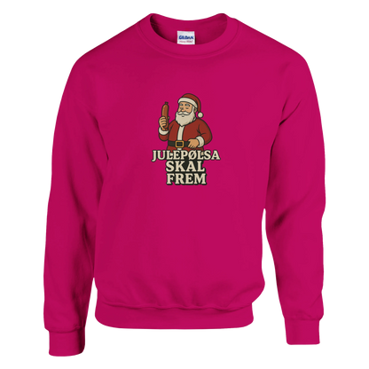 Julepølsa skal frem -Morsom Tekstprint - Norsk design