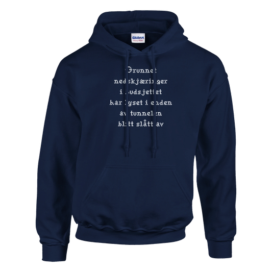 Nedskjæring i budsjettet -Morsom Tekstprint - Norsk design